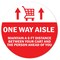Signmission One Way Aisle Non-Slip Floor Graphic, 16" x 16", FD-C-16-99979 FD-C-16-99979 - alternate 1